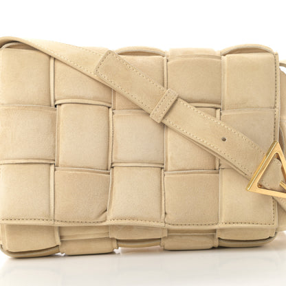 Bottega Veneta Suede Calfskin Maxi Intrecciato Padded Cassette Crossbody Bag Sand 8 of 12