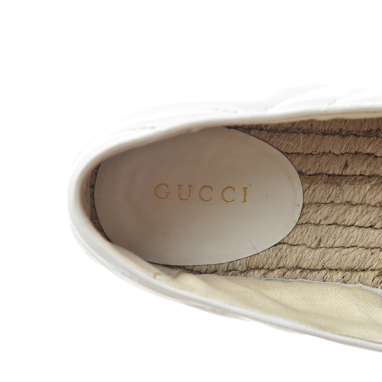 Gucci Nappa Matelasse GG Marmont Espadrilles 36.5 Great White 9 of 11