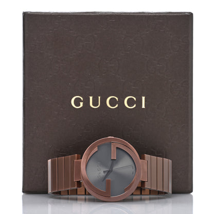 Gucci Stainless Steel 42mm Interlocking Quartz Watch Grey 5 of 5