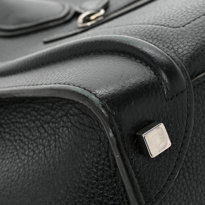 Celine Drummed Calfskin Micro Luggage Black 14 of 25