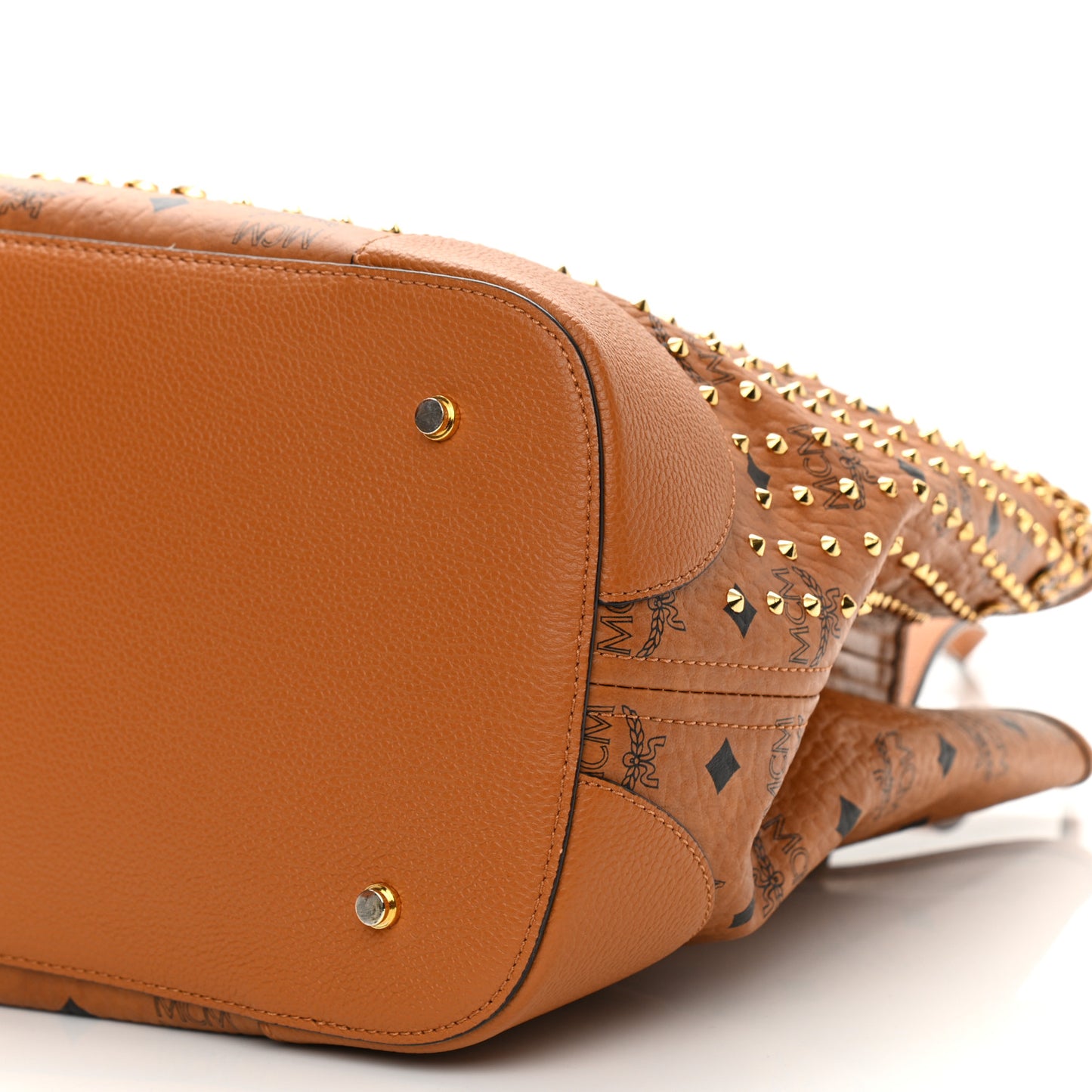 Visetos Swarovski Crystal Shopper Tote Cognac