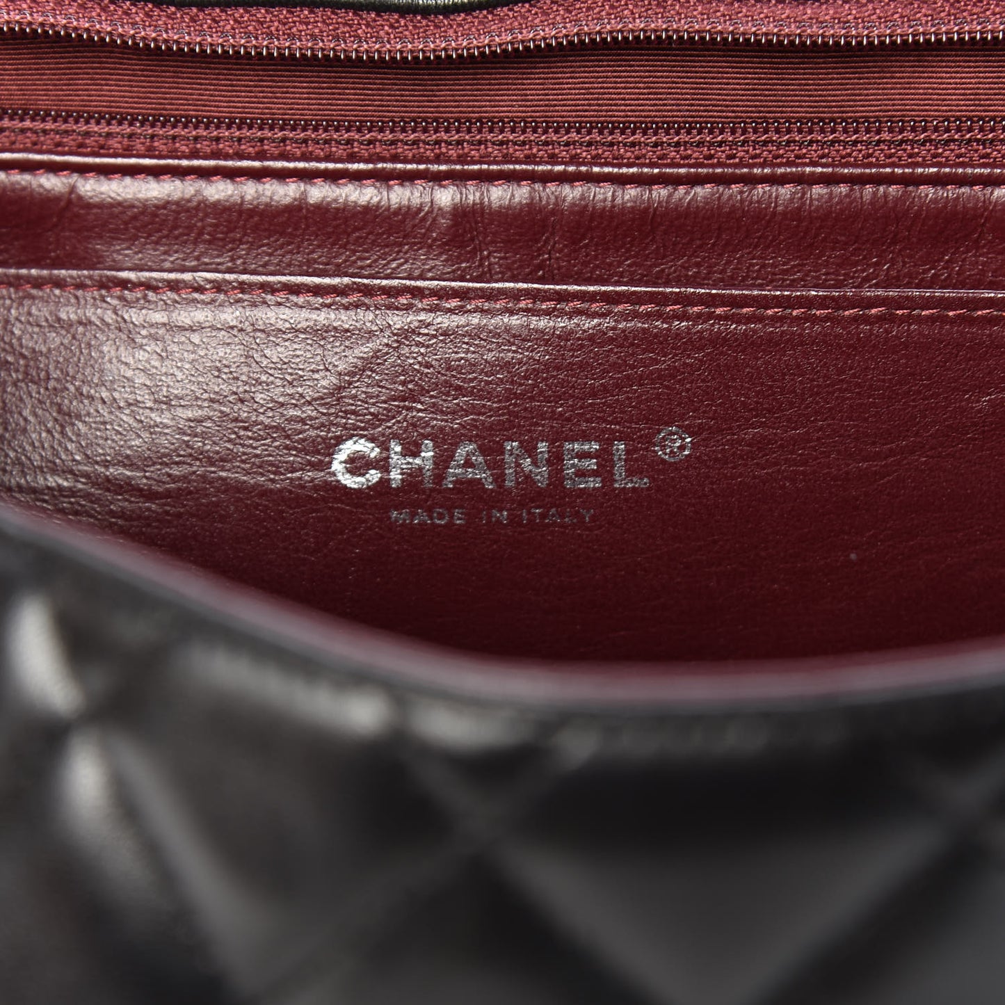 Lambskin Quilted Jumbo Single Flap Black