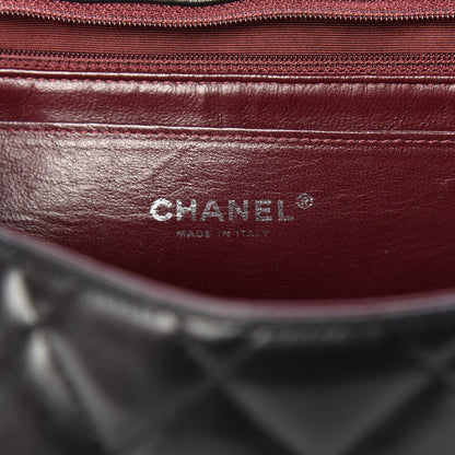 Chanel Lambskin Quilted Jumbo Single Flap Black 9 of 10