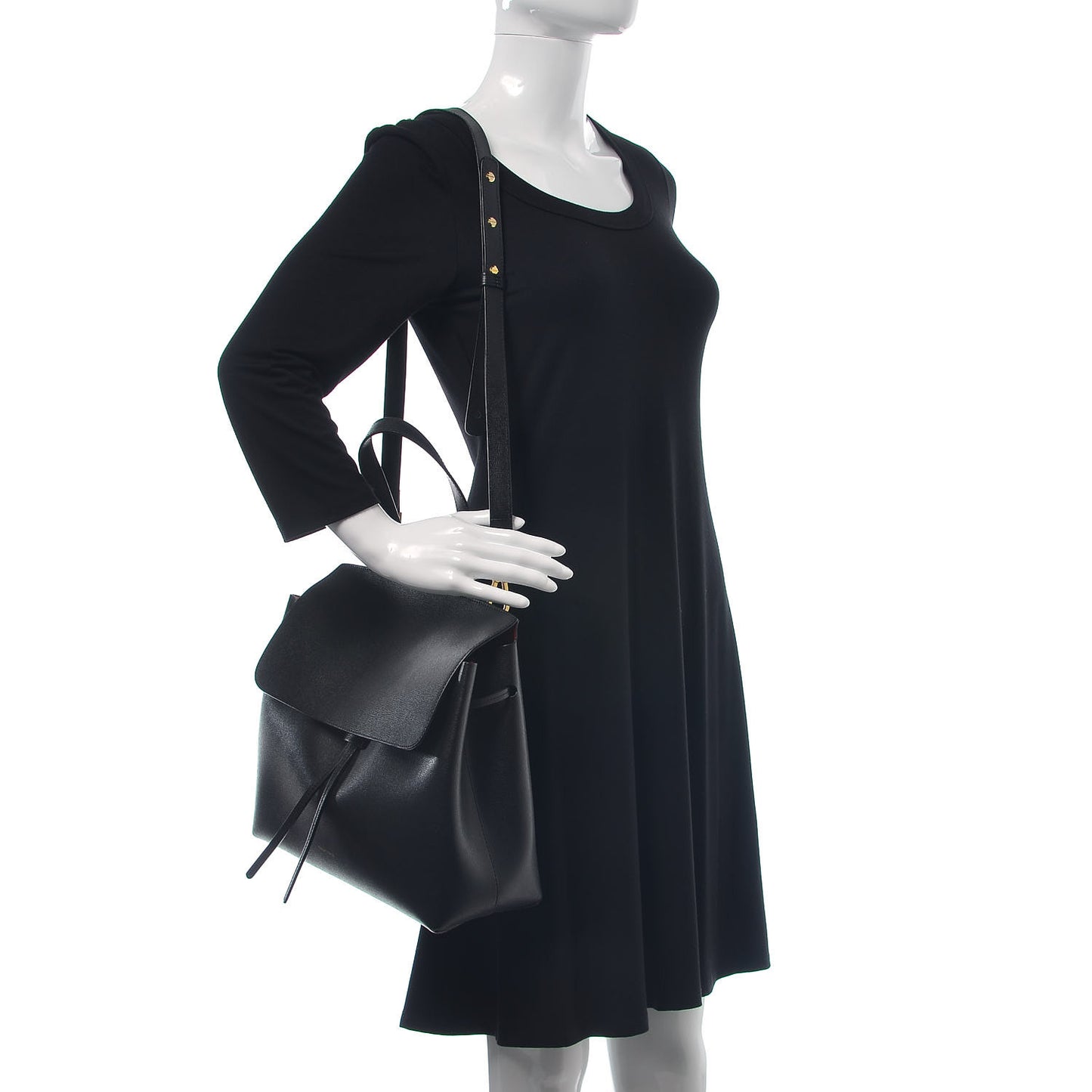 Saffiano Lady Bag Black Flamma