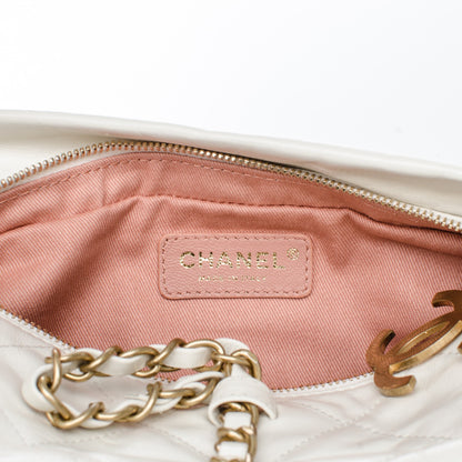 Chanel Calfskin Quilted Baluchon White 5 of 8