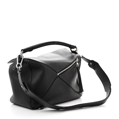 Loewe Calfskin Medium Puzzle Bag Black 3 of 12