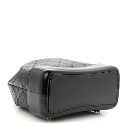 Chanel Aged Calfskin Quilted Small Gabrielle Backpack Black 4 of 11