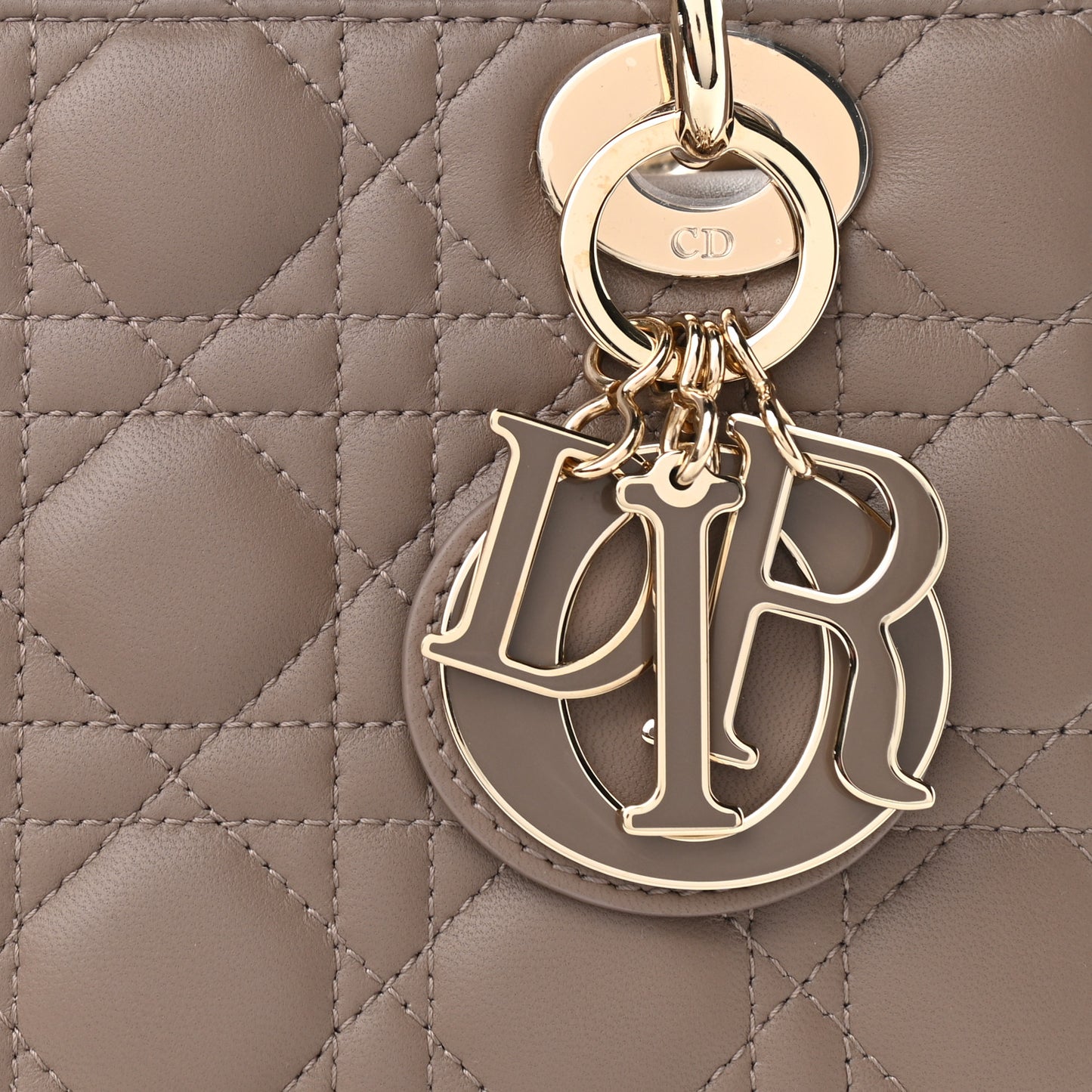 Calfskin Cannage Small My ABCDior Lady Dior Beige