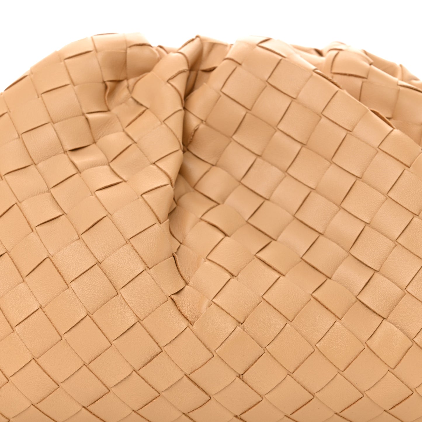 Nappa Maxi Intrecciato The Pouch Oversized Clutch Almond