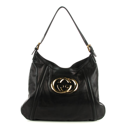 Gucci Calfskin Medium Britt Hobo Black 1 of 7