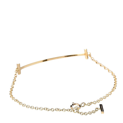 Tiffany 18K Yellow Gold T Smile Bracelet 3 of 5