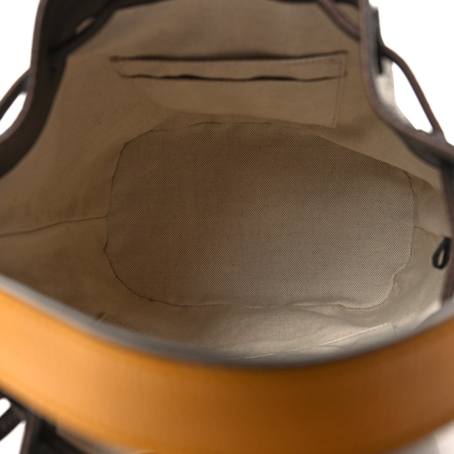 GG Supreme Monogram Neo Vintage Drawstring Bucket Backpack Beige New Acero Crop