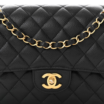 Chanel Caviar Quilted Medium Double Flap Black 8 of 11