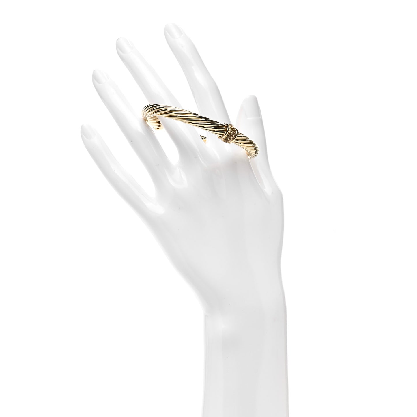18K Yellow Gold Yellow Sapphire 7mm Cable Single Station Bracelet