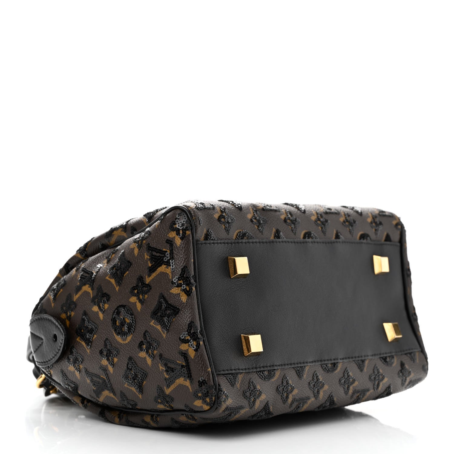 Louis Vuitton Monogram Sequins Eclipse Speedy 28 Black 4 of 9