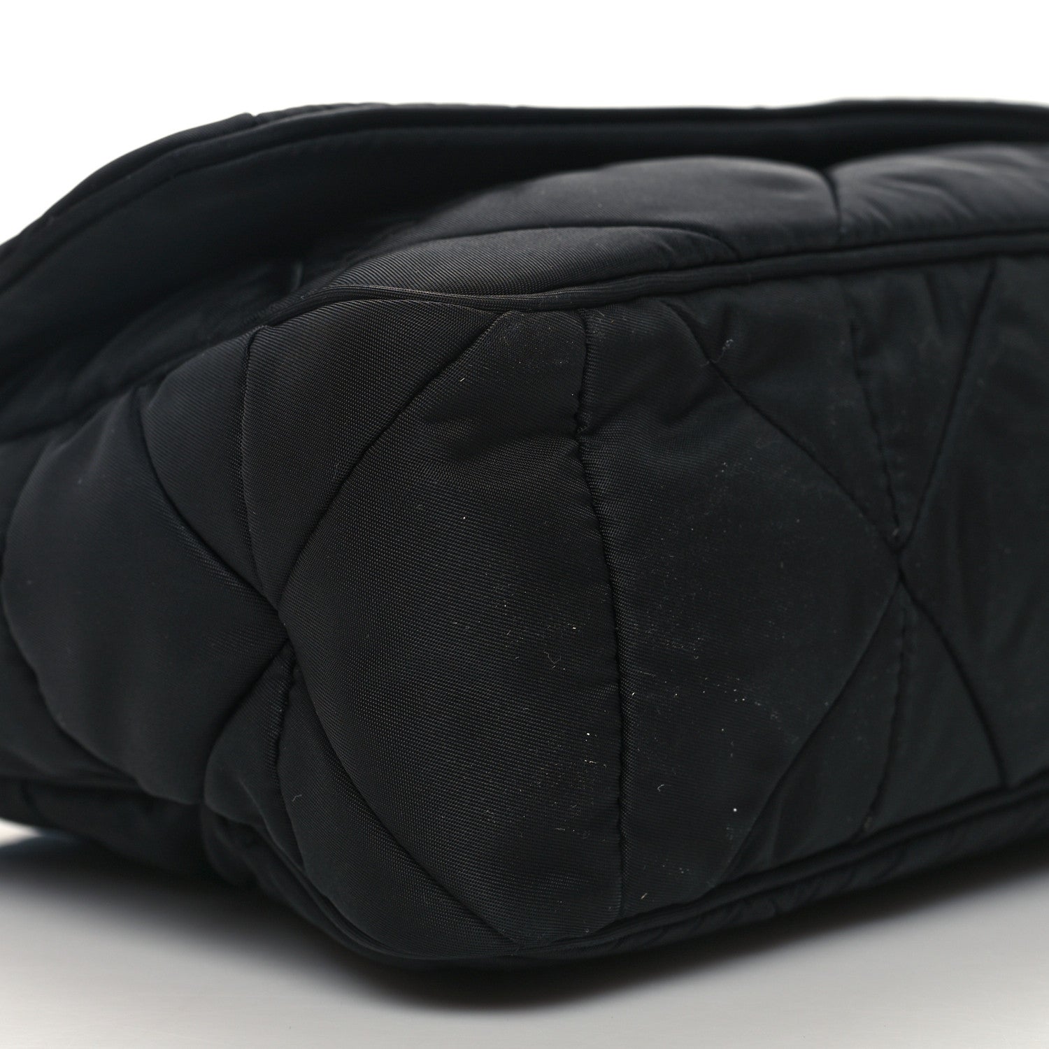 Prada Re-Nylon Quilted Padded Flap Shoulder Bag Black 9 of 12