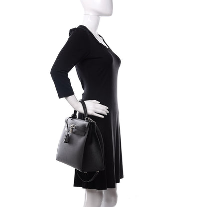 Hermes Epsom Kelly Sellier 32 Black 2 of 12