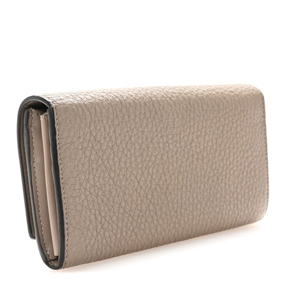 Fendi Cuoio Romano Vitello Grace Selleria Peekaboo Continental Wallet Corda 3 of 7