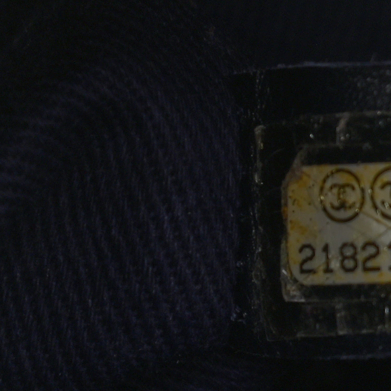 Chanel Grained Vegetal Calfskin Small Urban Shopping Tote Navy 7 of 13