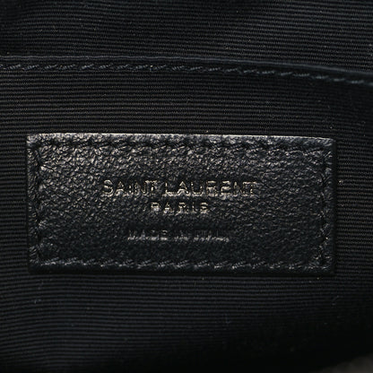 Saint Laurent Calfskin Matelasse Monogram Lou Camera Bag Black 6 of 9