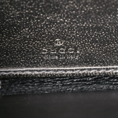 Gucci Laminated Lizard GG Marmont Zip-Around Wallet Silver 6 of 13