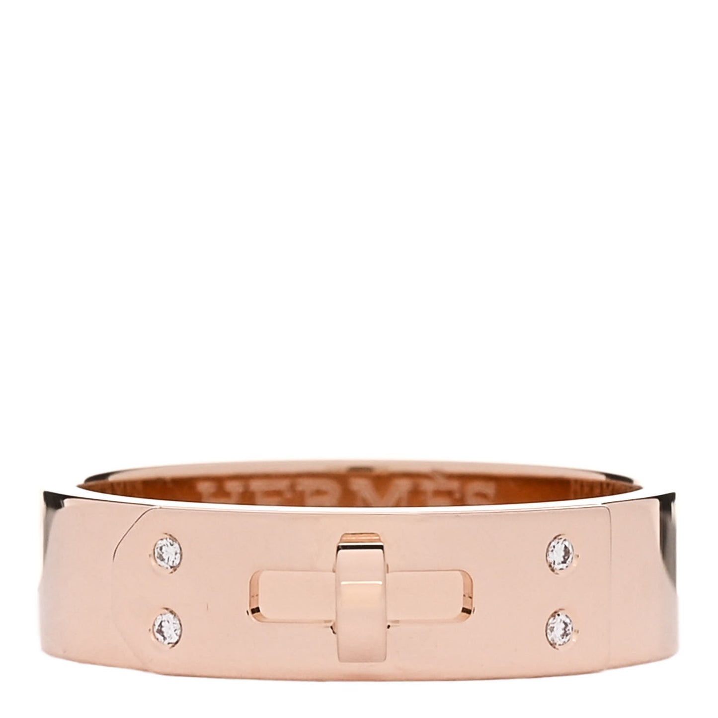 18K Rose Gold Diamond PM Kelly Ring 52 6