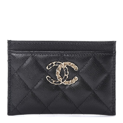 Chanel Caviar Quilted French New Wave Card Holder Black 1 of 9
