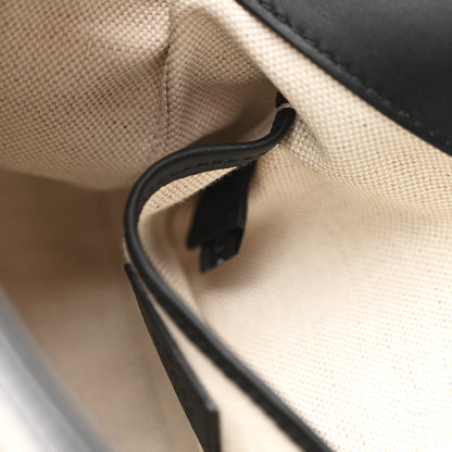Gucci GG Supreme Monogram Horsebit 1955 Soft Small Shoulder Bag Beige Black 7 of 10