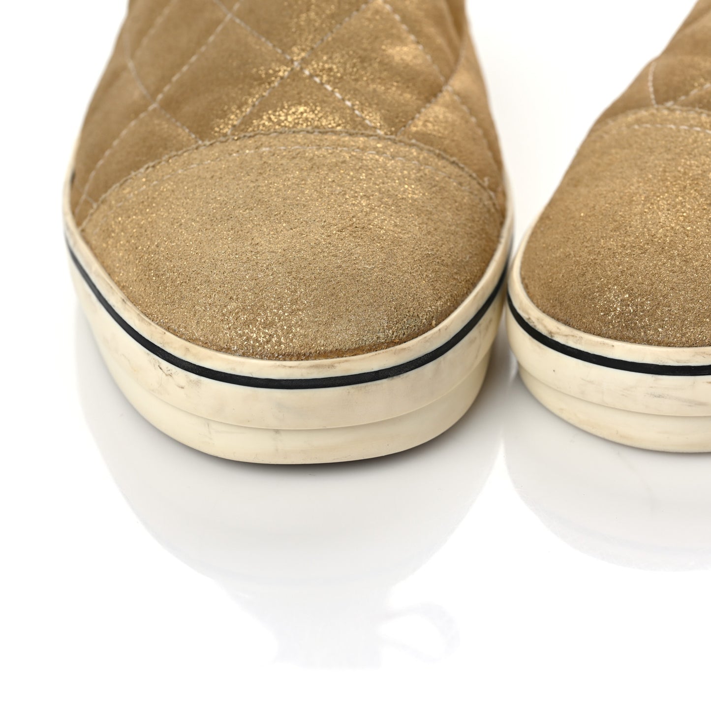 Quilted High Top Sneakers 41