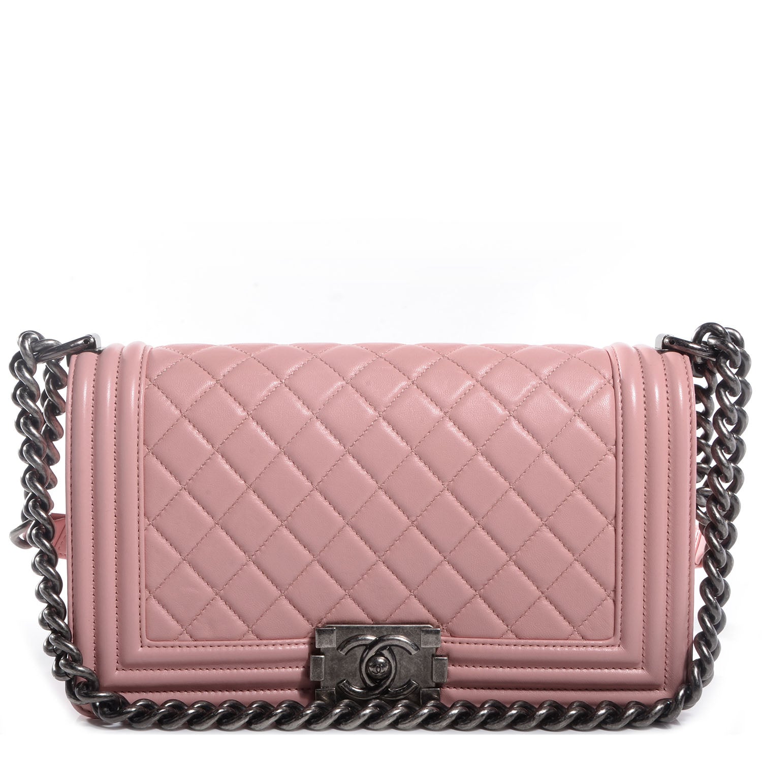 Chanel Lambskin Quilted Medium Boy Flap Light Pink 1 of 9