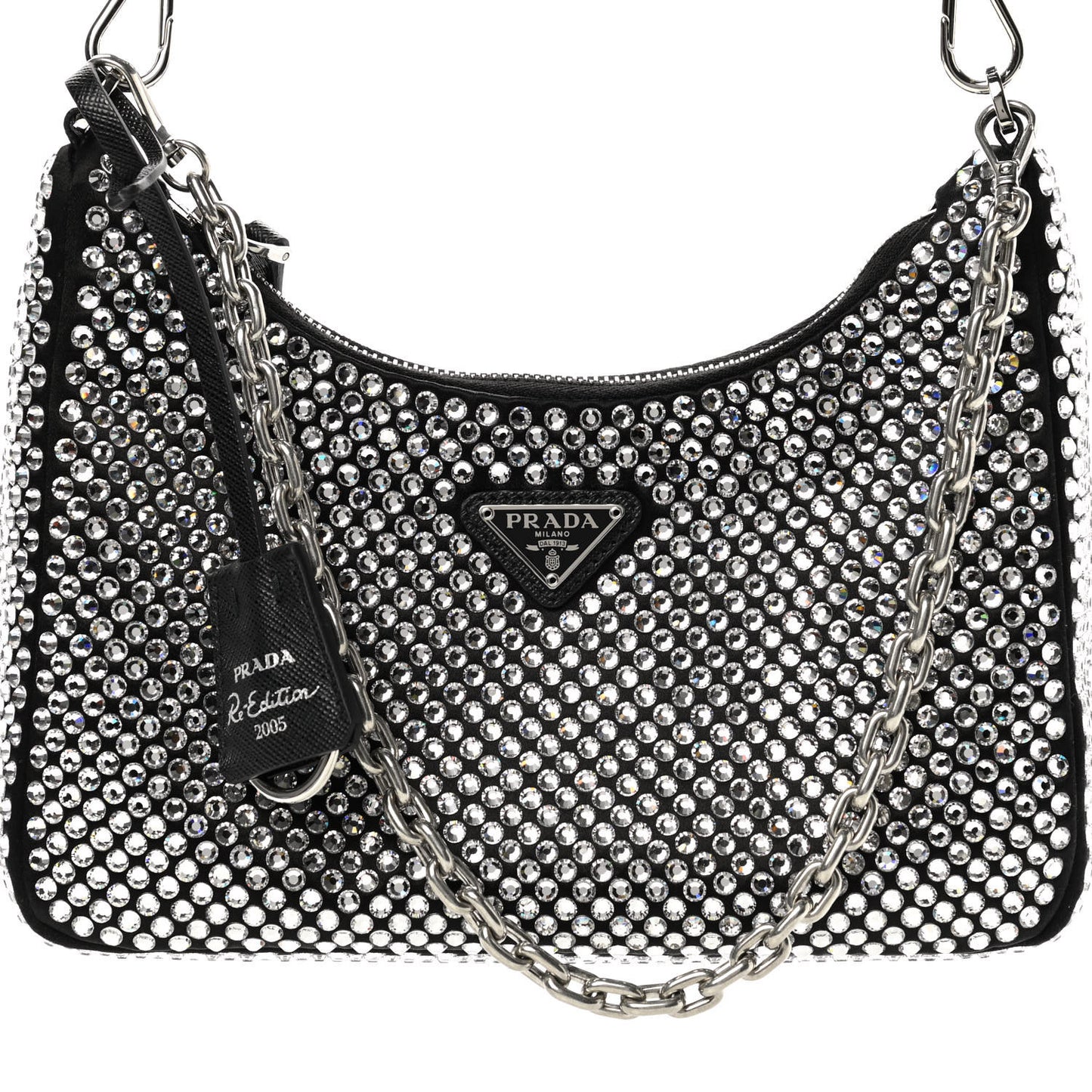Satin Crystal Re-Edition 2005 Shoulder Bag Cristal