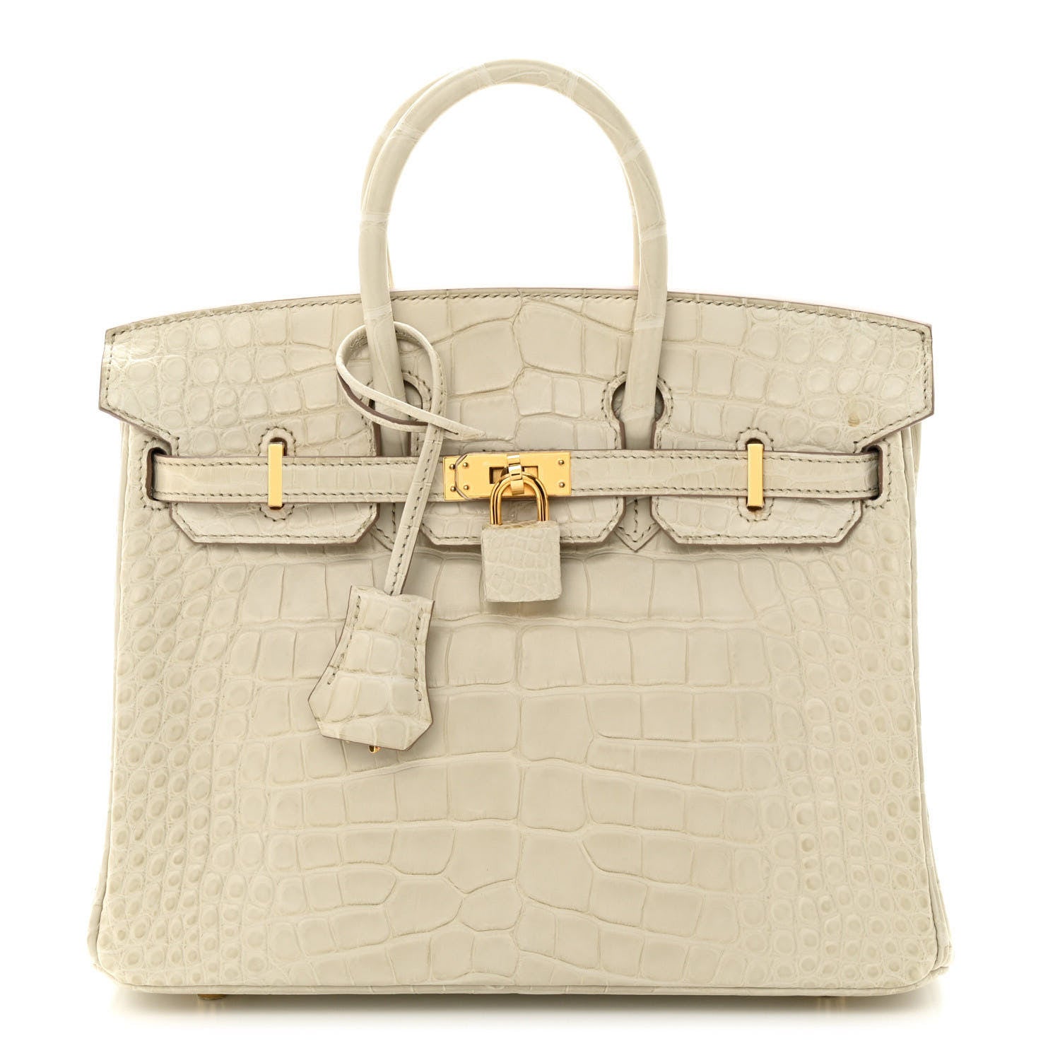 Hermes Matte Alligator Birkin 25 Beton 1 of 22