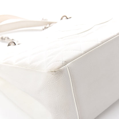 Chanel Caviar Quilted Grand Shopping Tote GST White 11 of 18