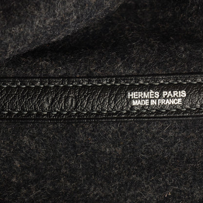 Hermes Ribbed Wool Negonda Garden Party MM 36 Graphite 22 of 23