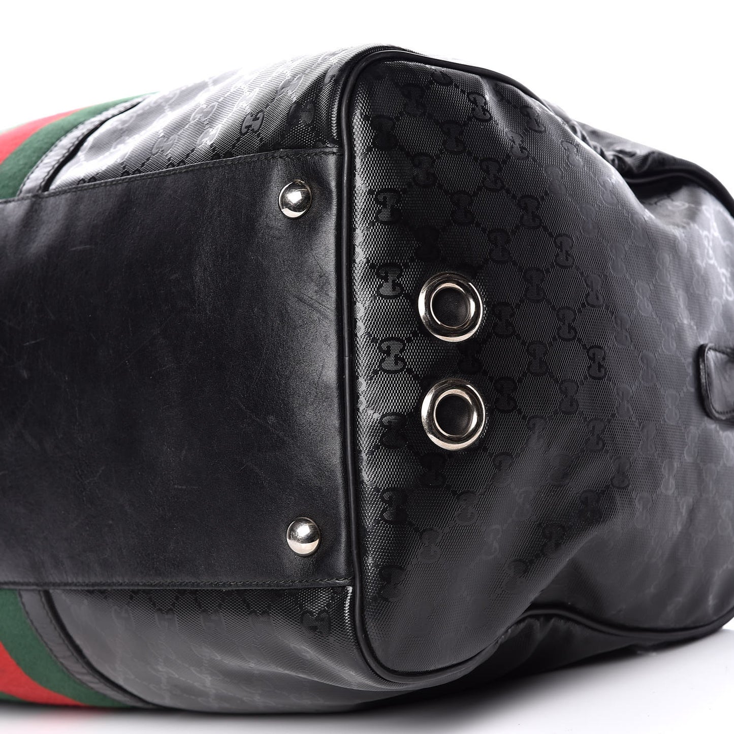 Imprime Monogram Web Carry On Duffle Bag Black