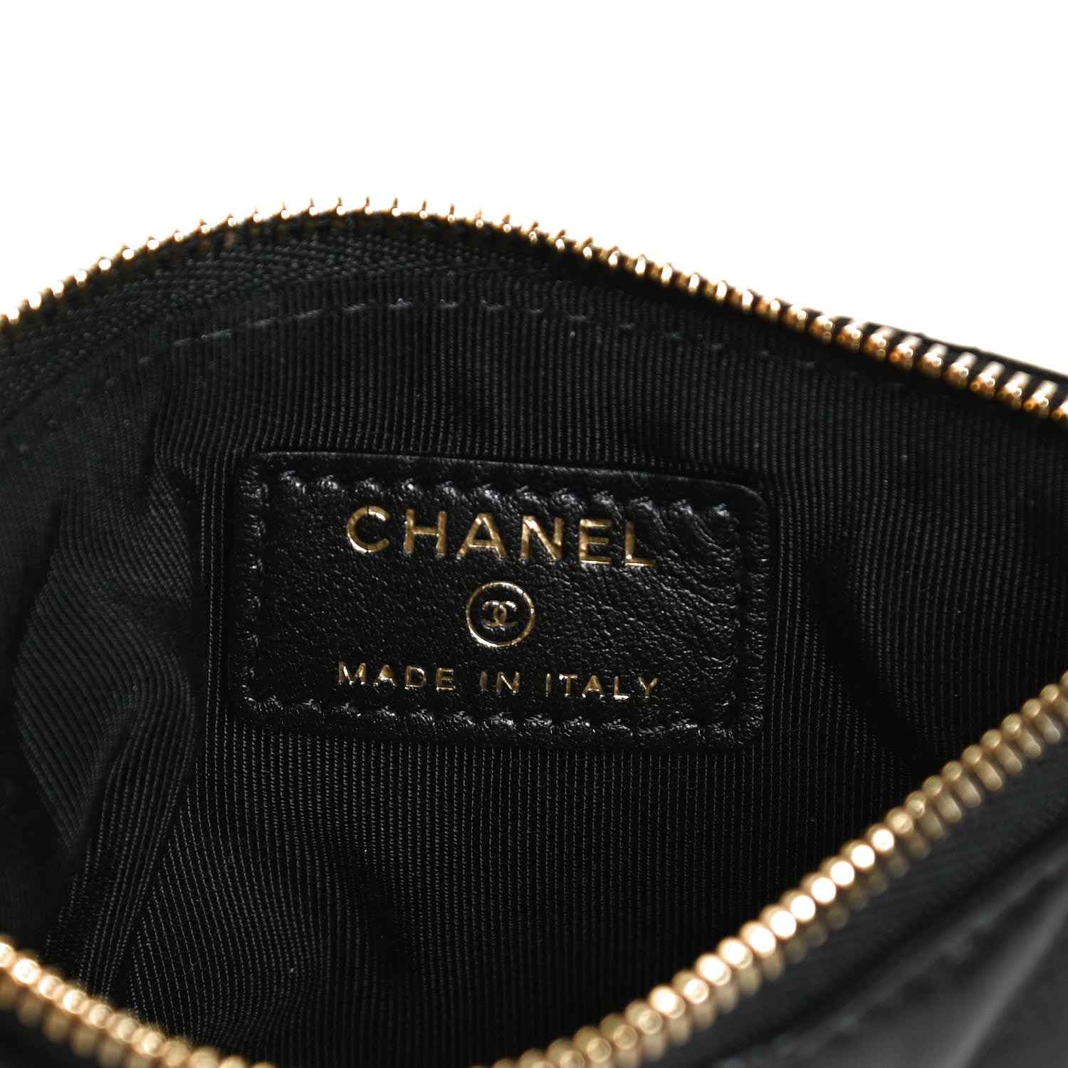 Chanel Lambskin Quilted Small No. 5 Cosmetic Case Black 6 of 12