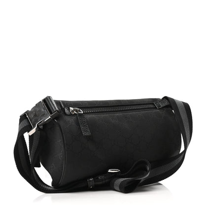 Gucci Nylon Monogram Fanny Pack Belt Bag Black 3 of 10