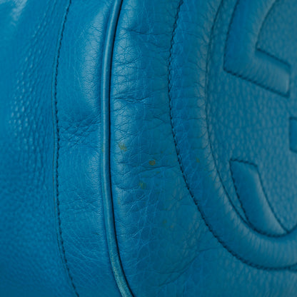 Gucci Calfskin Medium Soho Boston Riviera Blue 14 of 14