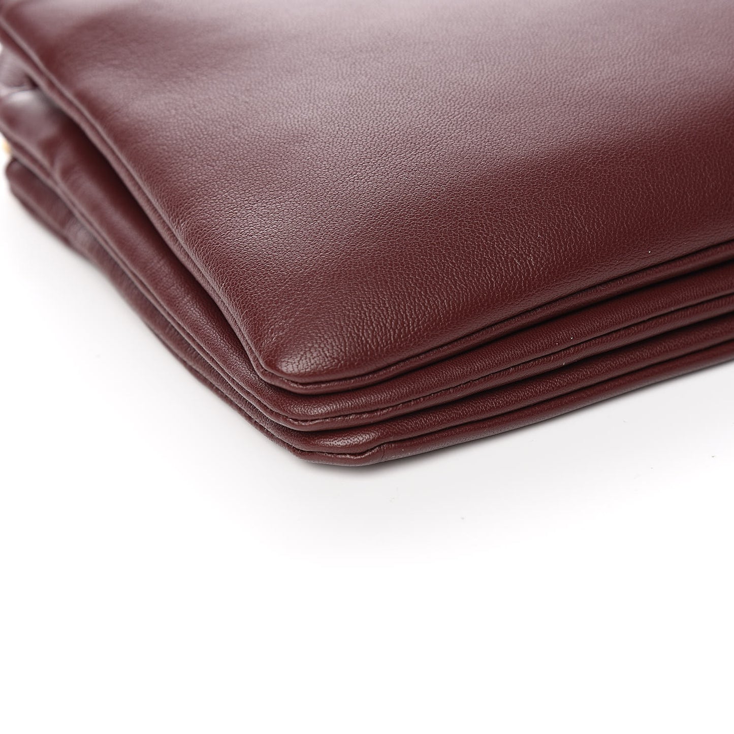 Smooth Lambskin Small Trio Crossbody Bag Burgundy