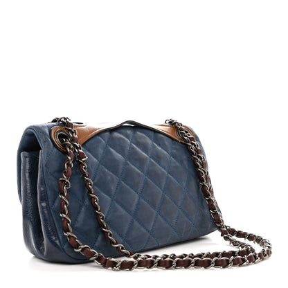 Chanel Iridescent Calfskin Medium In The Mix Flap Blue 3 of 13