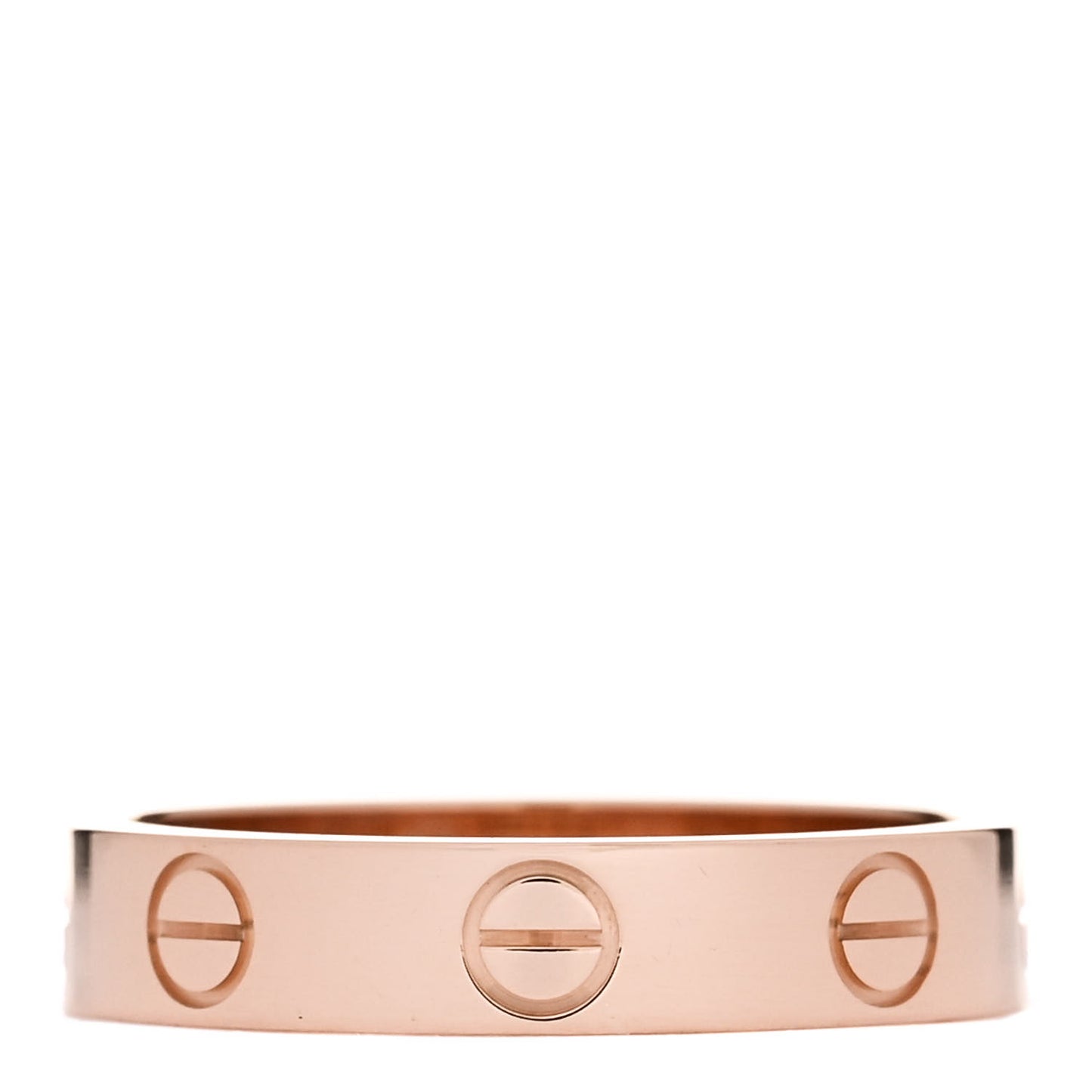 18K Pink Gold 3.5mm LOVE Wedding Band Ring 50 5.25