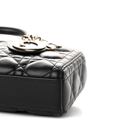 Christian Dior Lambskin Cannage Small Lady D-Joy Black 10 of 12