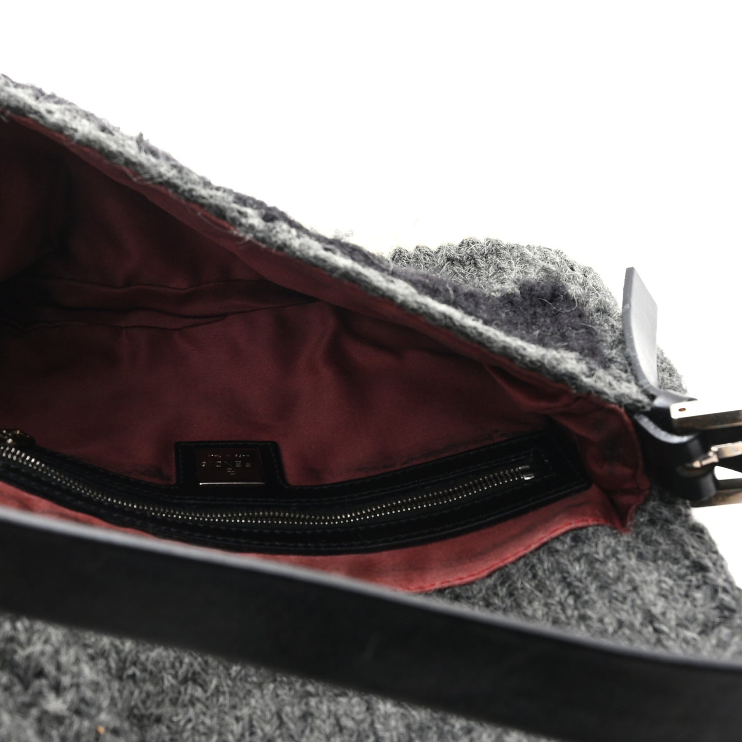 Wool Knit Baguette Grey