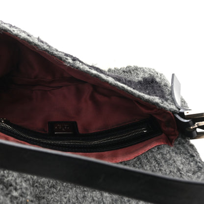 Fendi Wool Knit Baguette Grey 5 of 10