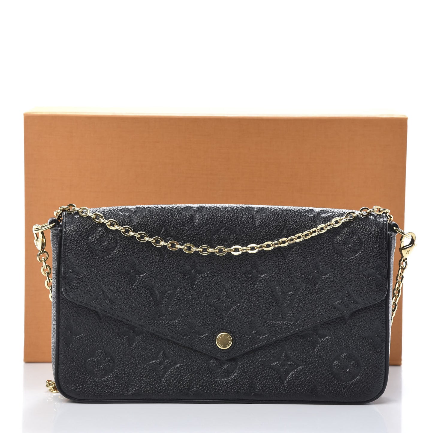 Empreinte Pochette Felicie Chain Wallet Black