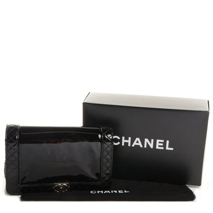 Chanel Patent Small Boy Reverso Flap Black 5 of 9