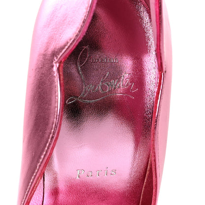 Christian Louboutin Metallic Calfskin Hot Chick 100 Pumps 38.5 Pink 6 of 8