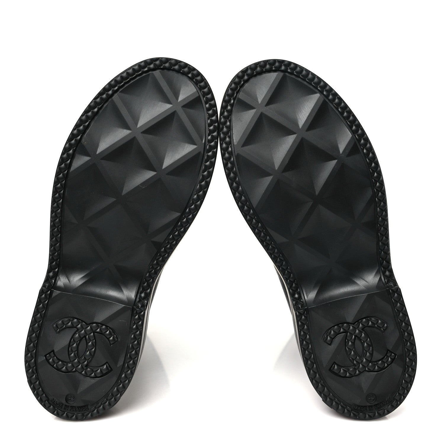 Chanel Caoutchouk CC High Boots 42 Black 6 of 10