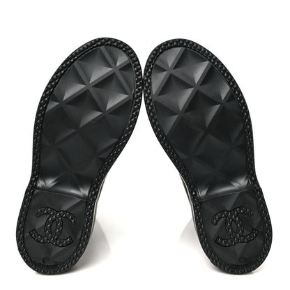 Chanel Caoutchouk CC High Boots 42 Black 6 of 10