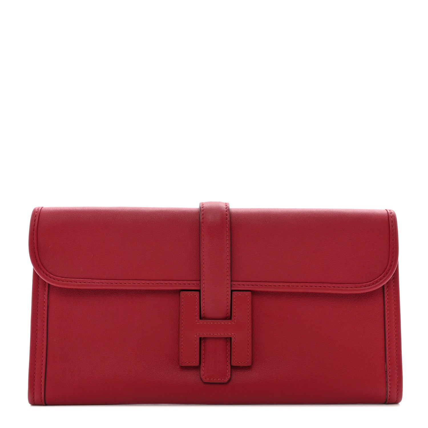 Hermes Swift Jige Elan 29 Clutch Rouge Grenat 1 of 10